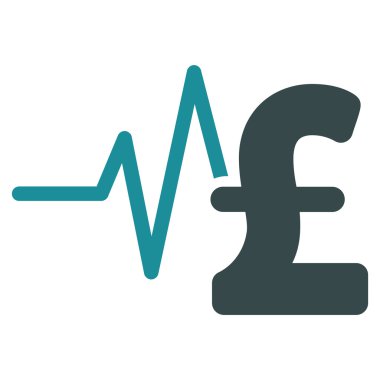 Lirası mali darbe düz vektör simgesi simgesi