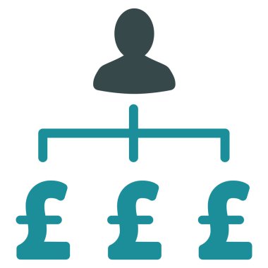 Lirası toplayıcı düz vektör simgesi simgesi