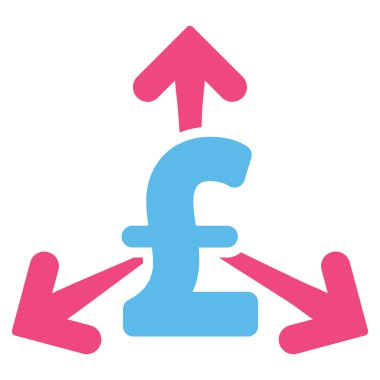 Lirası para düz vektör simgesi simgesi harcamak