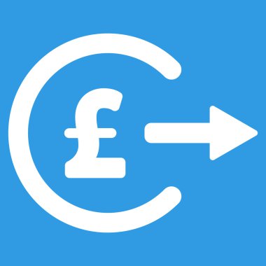 Lirası nakit çıkışı düz vektör simgesi simgesi