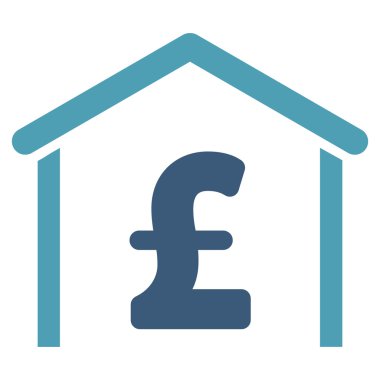 Lirası garaj düz vektör simgesi simgesi