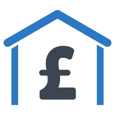 Lirası garaj düz vektör simgesi simgesi