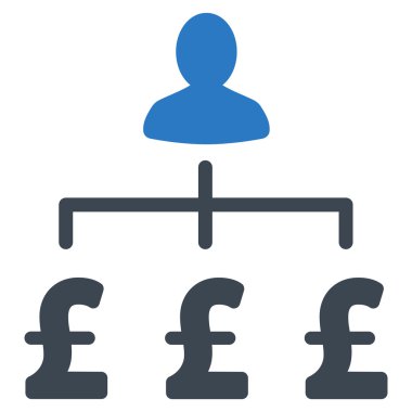 Lirası toplayıcı düz vektör simgesi simgesi