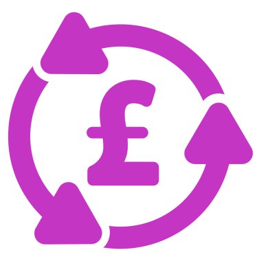 Lirası dolaşım düz vektör simgesi simgesi