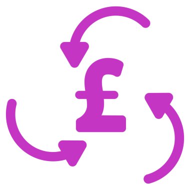 Lirası girdap düz vektör simgesi simgesi