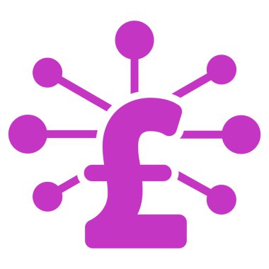 Vektör simgesi simgesi Lirası ilişkiler daire