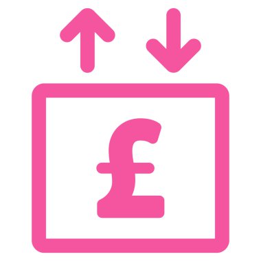 Lirası para Asansör düz vektör simgesi simgesi