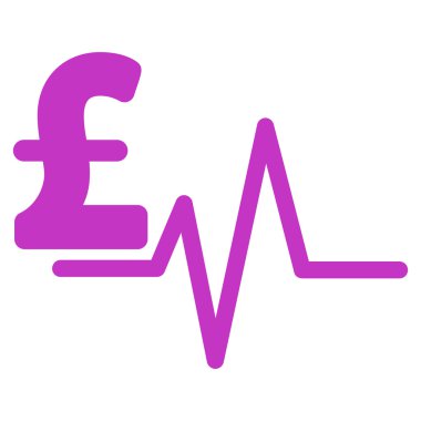 Lirası darbe düz vektör simgesi simgesi