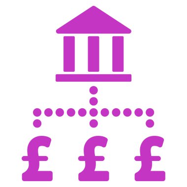 Lirası banka ödemeleri düz vektör simgesi simgesi