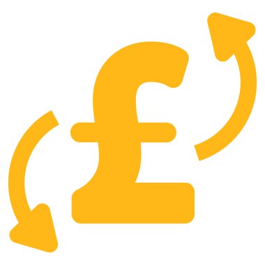 Düz vektör simgesi simgesi Lirası aktarır