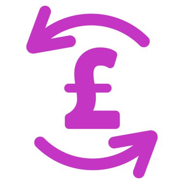 Lirası denge düz vektör simgesi simgesi Yenile