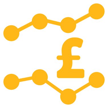 Lirası eğilimleri düz vektör simgesi simgesi