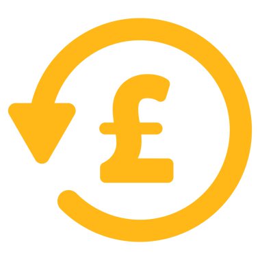 Lirası indirim düz vektör simgesi simgesi