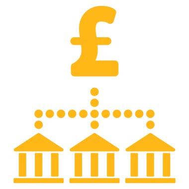 Lirası banka düzeni düz vektör simgesi simgesi