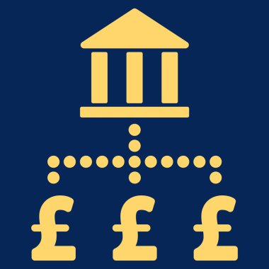 Lirası banka ödemeleri düz vektör simgesi simgesi