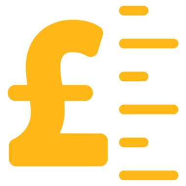 Lirası değer düz vektör simgesi simgesi