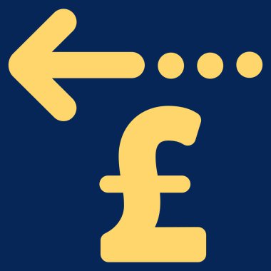 Düz vektör simgesi simgesi Lirası iade