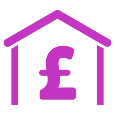 Lirası garaj düz vektör simgesi simgesi