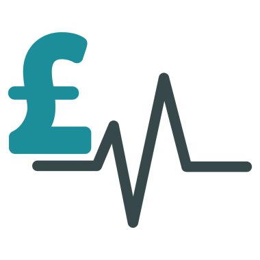 Lirası darbe düz vektör simgesi simgesi