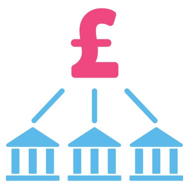 Lirası banka Derneği düz vektör simgesi simgesi