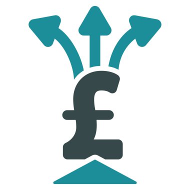 Lirası toplayıcı düz vektör simgesi simgesi