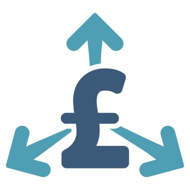 Lirası para düz vektör simgesi simgesi harcamak