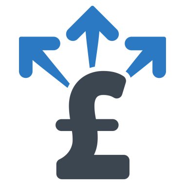 Lirası para düz vektör simgesi simgesi harcamak