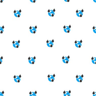 Dünya afetler Raster Seamless modeli düz