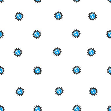 Dünya düz Raster Seamless modeli mühendislik