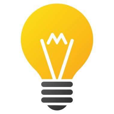 İpucu ampul degrade Raster simgesi