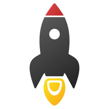 Roket başlangıç degrade Raster simgesi