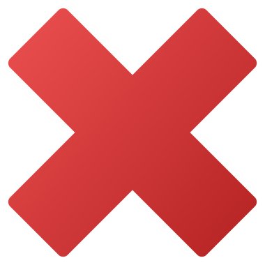 Degrade vektör simge Sil