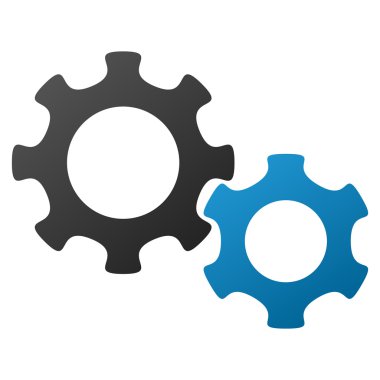 Gears'ı degrade vektör simgesi