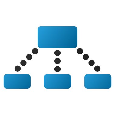 Hiyerarşi degrade vektör simgesi