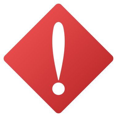 Sorun degrade vektör simgesi