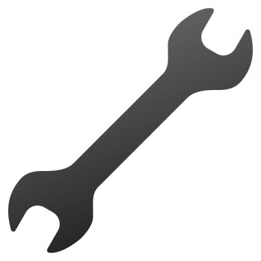 İngiliz anahtarı degrade vektör simgesi