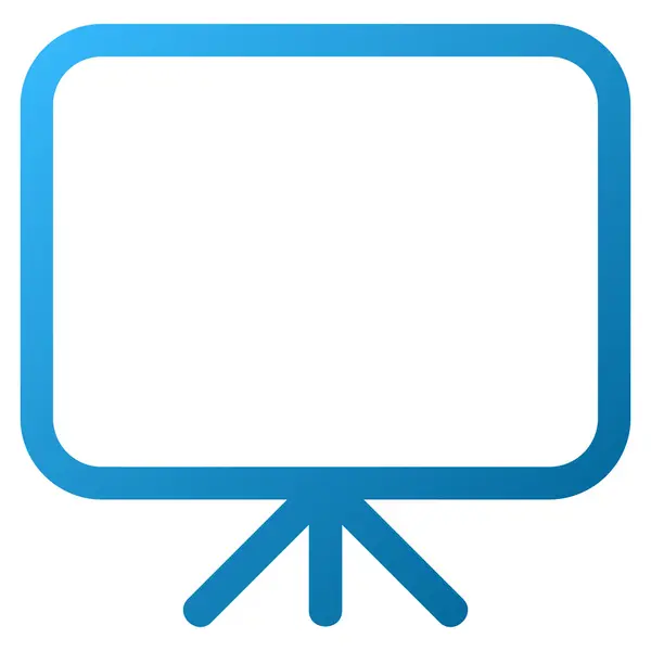Darstellung Bildschirm Gradienten Vektor-Symbol — Stockvektor