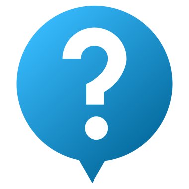 Soru balon degrade Raster simgesi