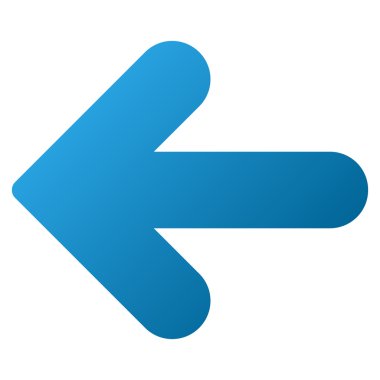 Ok sol degrade Raster simgesi