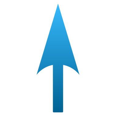 Yukarı ok degrade Raster simgesi keskin