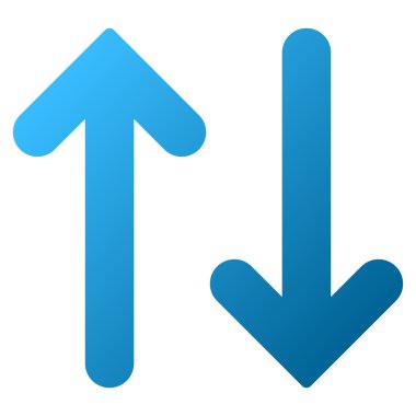 Dikey gradyan Raster simgesi ters çevir