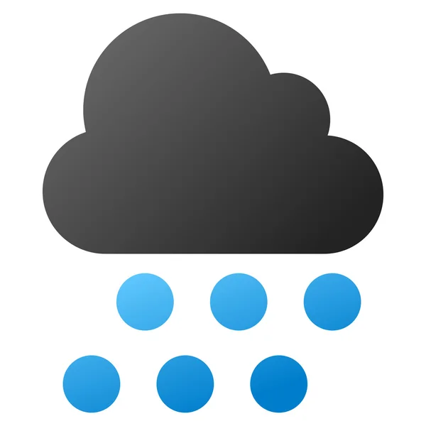 Rain Gradient Raster Icono — Foto de Stock