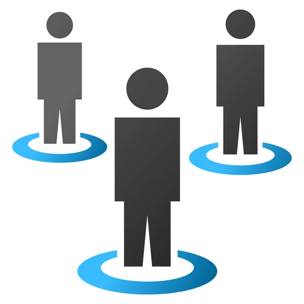 People Portals Gradient Raster Icon — Stock Photo, Image