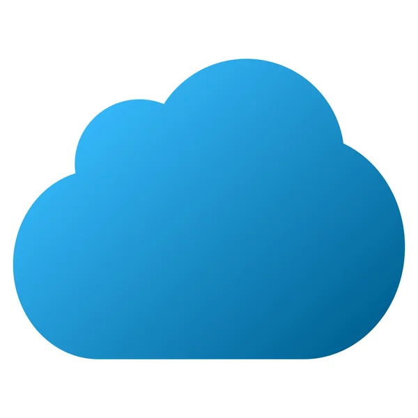 Nube Gradiente Raster Icono — Foto de Stock