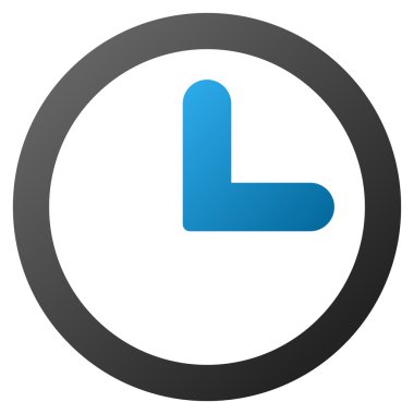 Saat degrade vektör simgesi