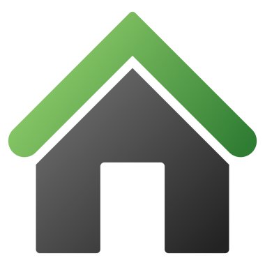 Ev degrade vektör simgesi