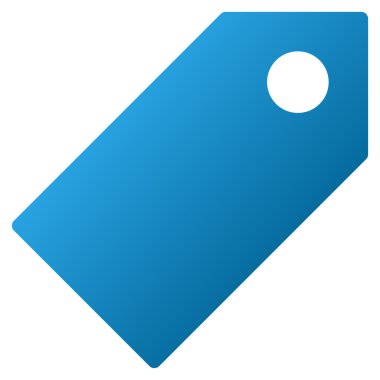 Etiketi degrade vektör simgesi