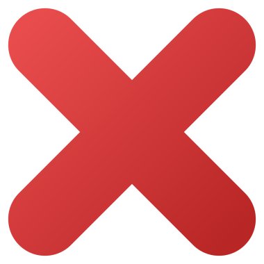Degrade vektör simge iptal