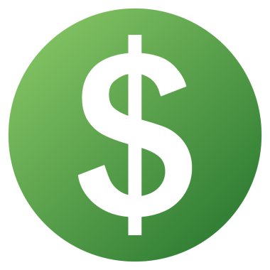 Para degrade vektör simgesi