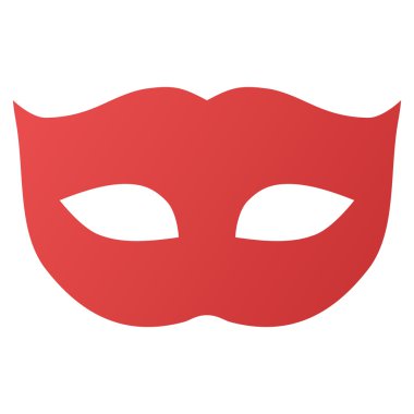 Gizlilik maske degrade vektör simgesi